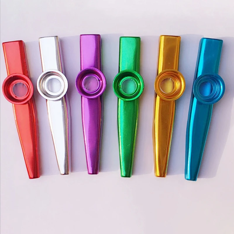24-Pack Metal Kazoos With 24 Pcs Kazoo Flute Diaphragms 6 Colors Good Companion For Ukulele Violin Guitar Piano | Спорт и