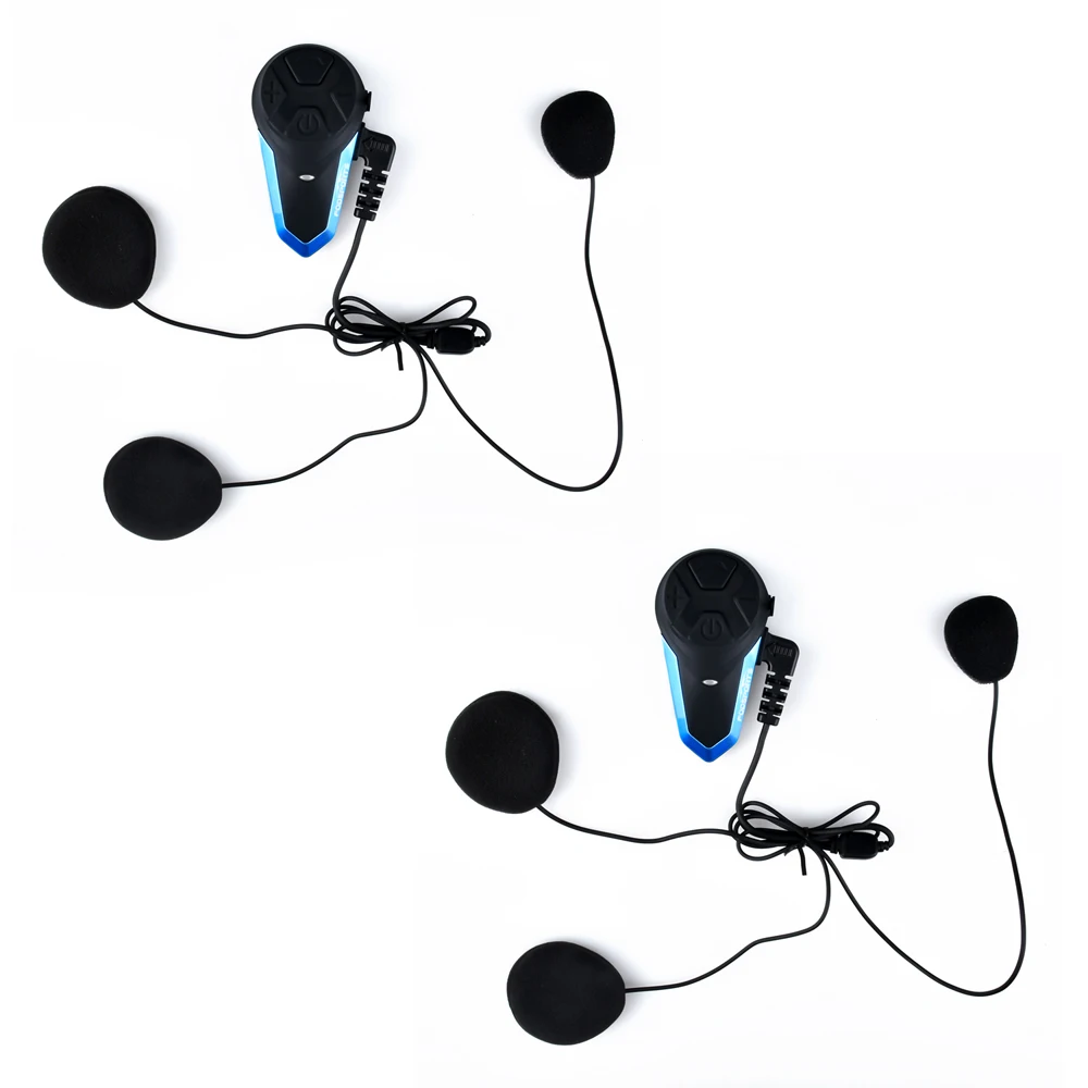 2 шт Fodsports домофон BT-S3 с fm-радио 2 всадника Bluetooth Мотоциклетный домофон шлем гарнитура bt Переговорная связь