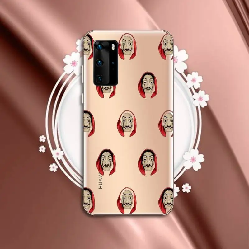 

Spain TV Money Heist House Paper Phone Case Transparent for Huawei P20 P30 P40 lite pro P smart 2019 honor 8x 10i