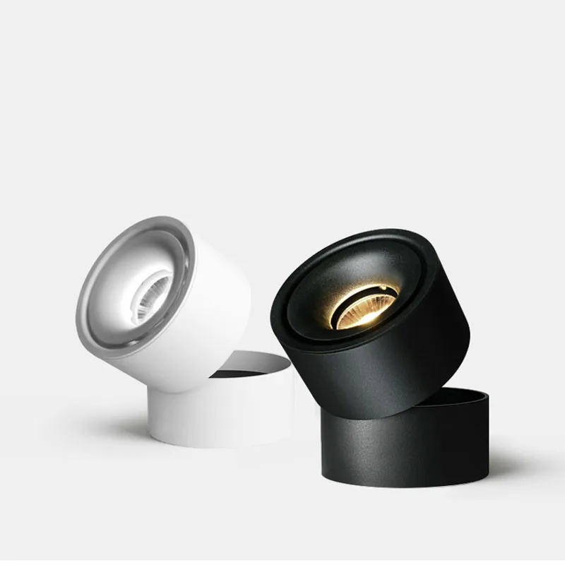 $15.42 Led Downlight Surface Orientable 350° COB Dimmable 7W 10W 12W 15W Ceiling Lamps Light track light AC 220V Hotel Restaurant Spot