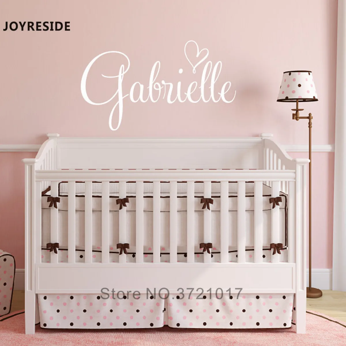 Виниловая наклейка на стену joysebe индивидуальное имя с сердцем домашний декор для