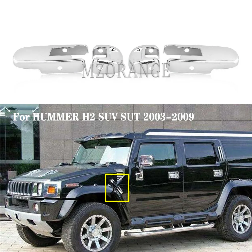 4 шт. хромированные боковые дверные фонари для HUMMER H2 SUV SUT 2003-2009 | Автомобили и