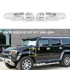 4 шт., хромированные боковые дверные фонари для HUMMER H2 SUV SUT 2003-2009