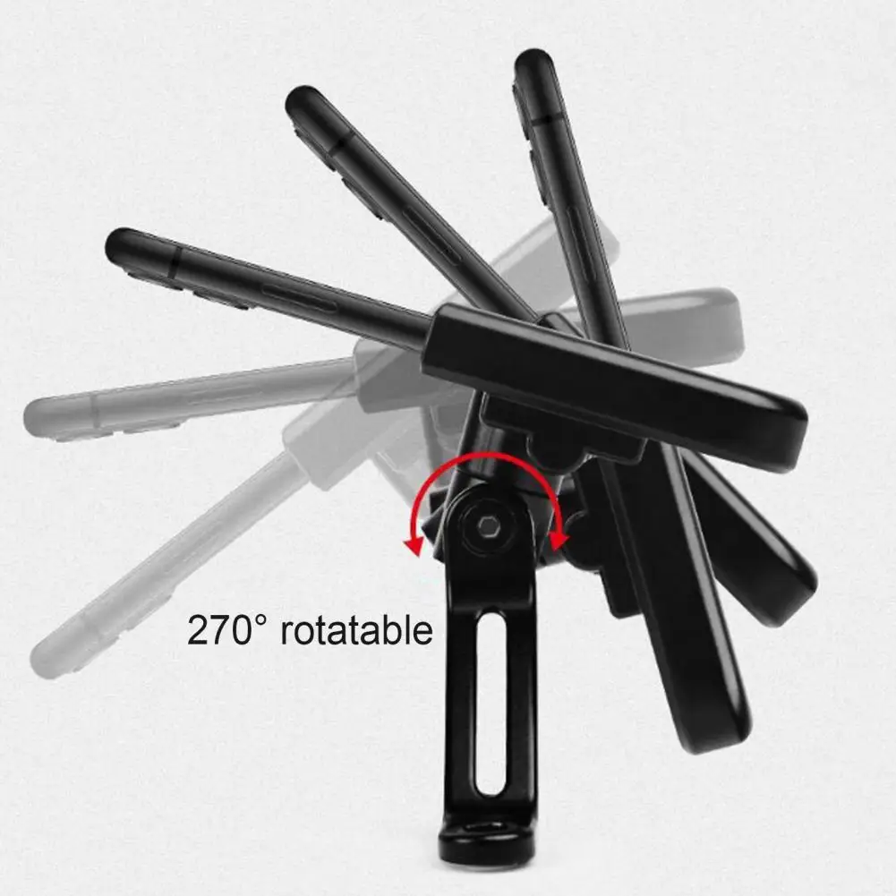 

Aluminum Alloy Adjustable Rotatable Motorcycle Handlebar Phone Holder Bracket