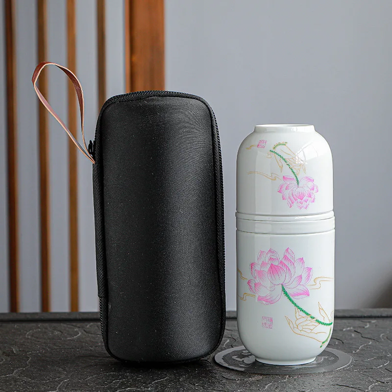 Портативный один чайник две чашки простой чайная чашка керамический маленький