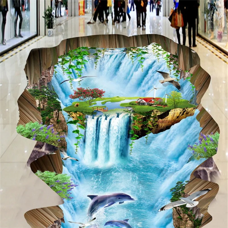 Wellyu пользовательский пол 3d фото роспись Декоративная фотография фотообои