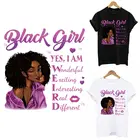 Симпатичные черные нашивки для девушек для одежды сделай сам, переводные наклейки с помощью утюга для одежды, женская футболка, джинсы, теплопередающие украшения