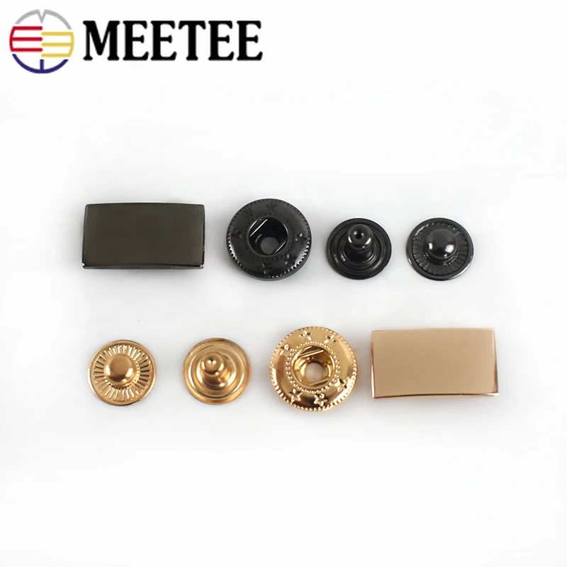 10/20 комплектов металлические застежки пуговицы DIY Швейные Пресс кнопки шпильки