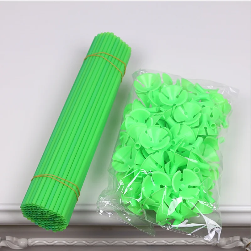 10 шт. 40 см латексные шариковые палочки многоцветные воздушные шары держатель с