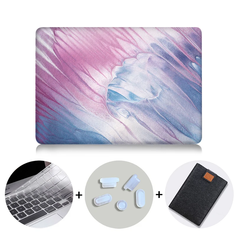 MB10 MTT Акварельная сумка для ноутбука, чехол для Macbook Air Pro retina 11 12 13 15 дюймов с сенсорной панелью, чехол для ноутбука+ чехол для клавиатуры - Цвет: MB10
