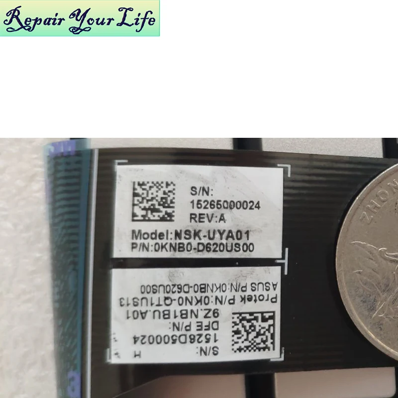 Клавиатура для ноутбука с английским и американским языком ASUS NX500 NX500JK NSK-UYA01