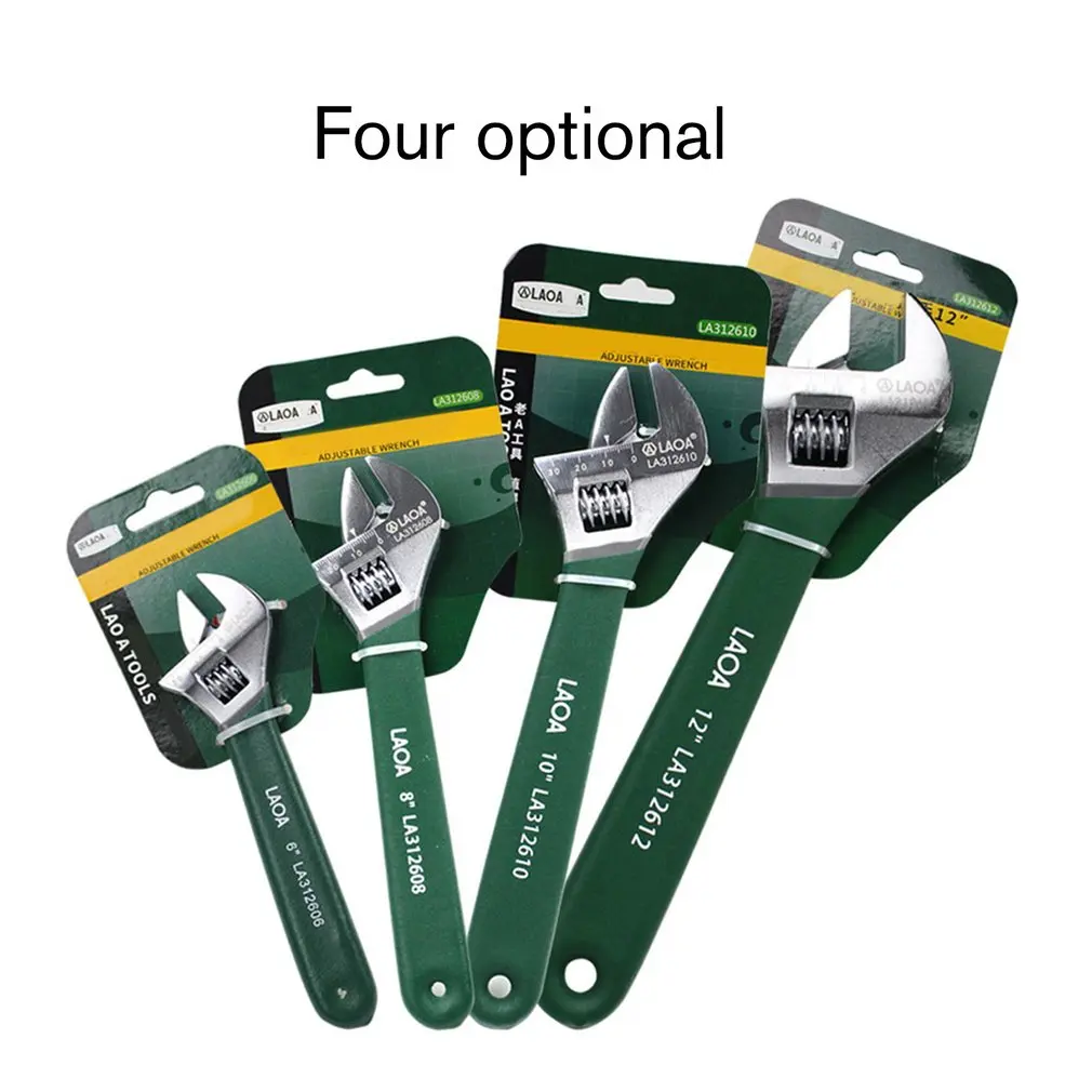 LAOA 6 &quot/8&quot/10 &quot/12&quot антискользящий универсальный гаечный ключ для обезьяны