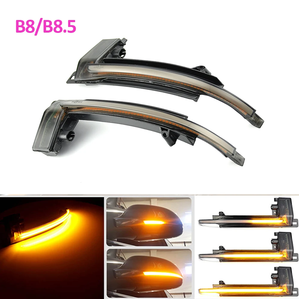 

2PCS Dynamic Scroll LED Turn Signal Light for Audi A4 A5 S5 B8.5 RS5 RS4 Sequential Rearview Mirror Indicator Blinker Light