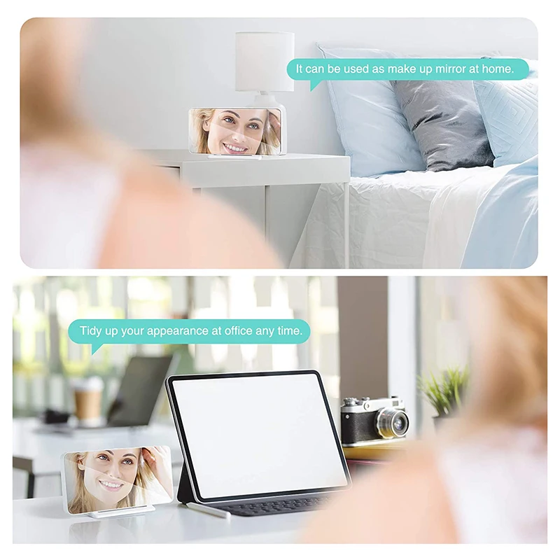 

Digital Alarm Clock with 6.5 Inches Large Mirrored LED Display, USB Charger Port, Brightness Adjustable, Snooze Function