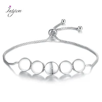 925 sterling silver charm bracelet love womens adjustable friendship bracelet wedding jewelry creative zircon bangle wholesale