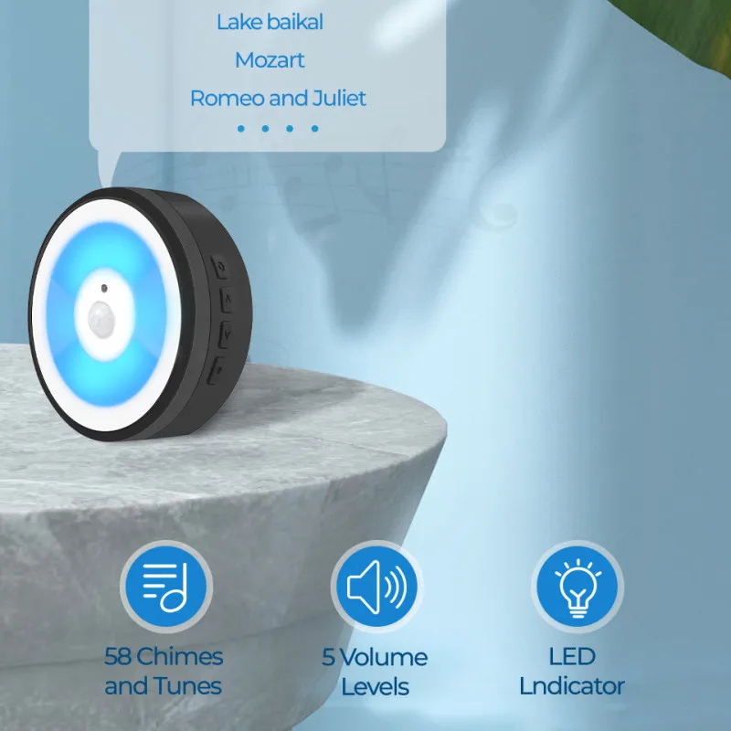 

1080P Smart Tuya HD Video Doorbell Camera WiFi Wireless Smart Home Door Bell Outdoor Intercom 2 Way Audio LED Night Light USB