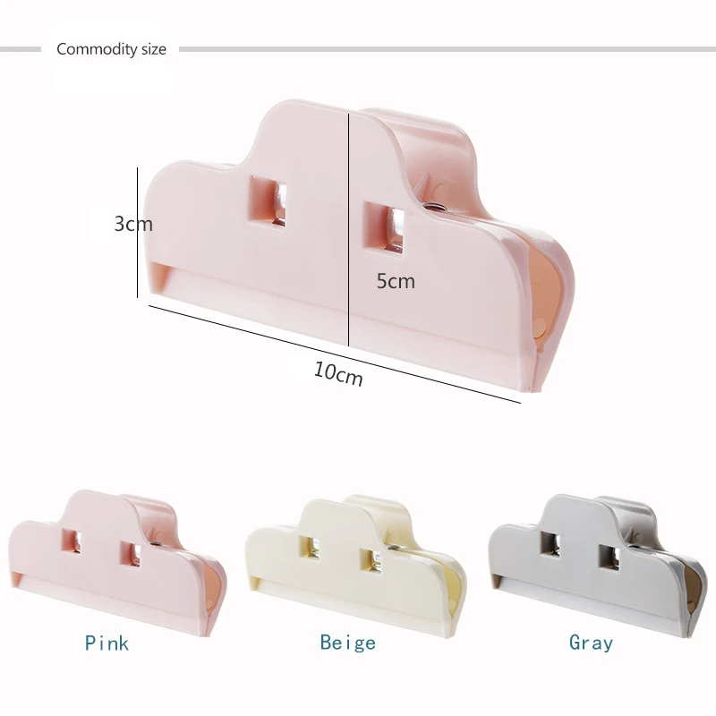 Большие зажимы для пакетиков с чипами пищевые пластиковые сверхпрочные