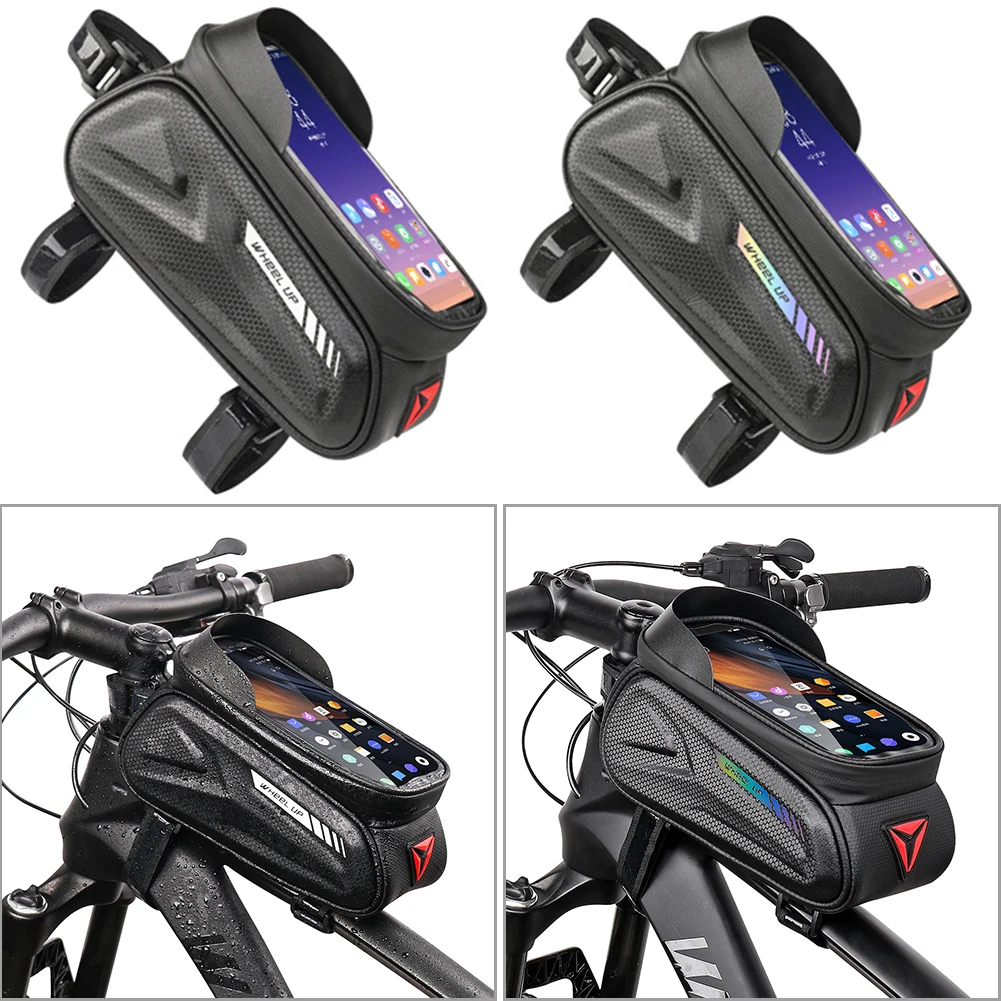 

Bike Bag Frame Front Top Tube Cycling Pocket Waterproof Phone Case Touchscreen Bag MTB Pack Bicycle Accessories