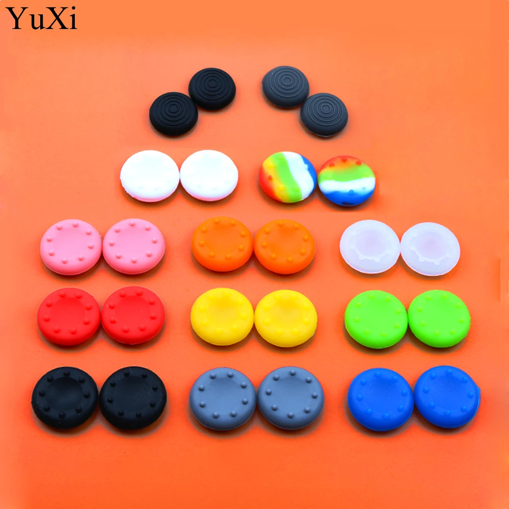 

2pcs Rubber Silicone Cap Thumbstick Thumb Stick X Cover Case Skin Joystick Grip Grips For PS2/3/4 XBOXone/XBOX360 Controller