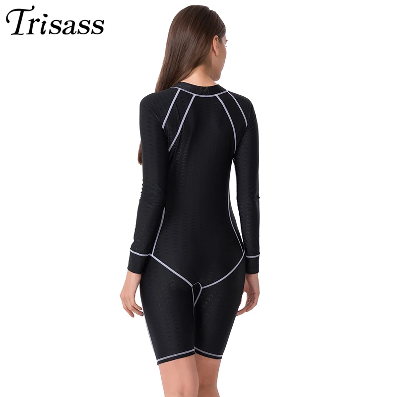 Trisass для женщин профессиональный спорт Цельный купальник размера плюс