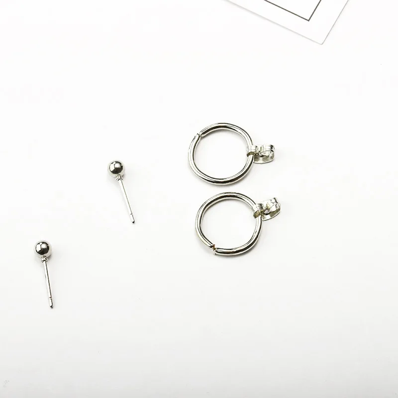 Новые Модные Простые геометрические круглые металлические серьги золотистого