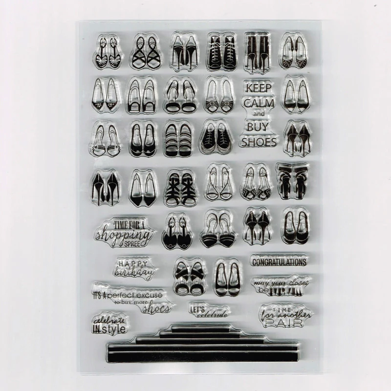 

Lady Shoes Stamps Women's Birthday Scrapbooking Stamps