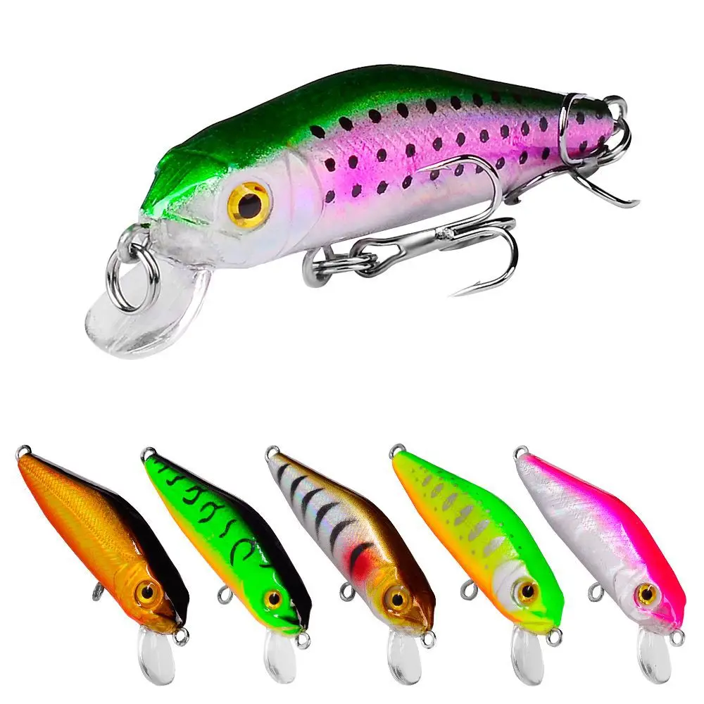 

1PCS Minnow Fishing Lure 62mm4.7g Topwater Hard Bait Wobbler Jig Bait Crankbait Carp Striped Bass Pesca Fishing Tackle Swim Bait