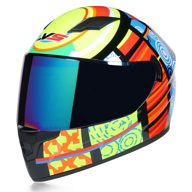 

Motorcycle helmet, classic double lens racing helmet, helmet