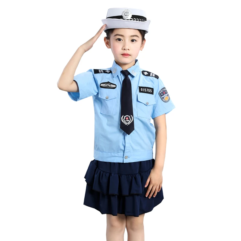 Полицейская Военная униформа костюм для выступлений студенческий полицейский