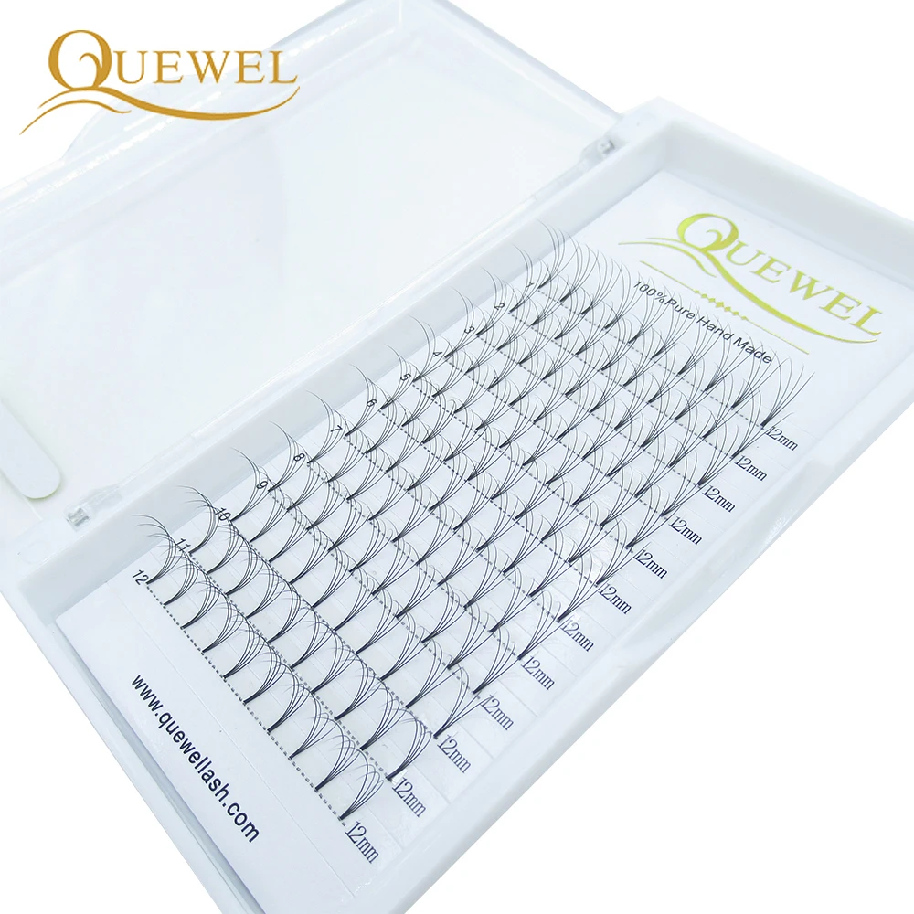 Quewel предварительно сделанные объемные ресницы для наращивания русские