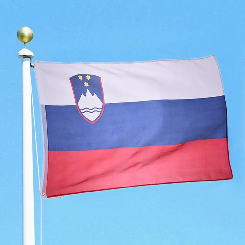 

90x150cm Slovenia Flag No. 4 Polyester Flag For Courtyard Banner Holiday Celebration Sport Event Hanging Flag Decoration 3x5ft
