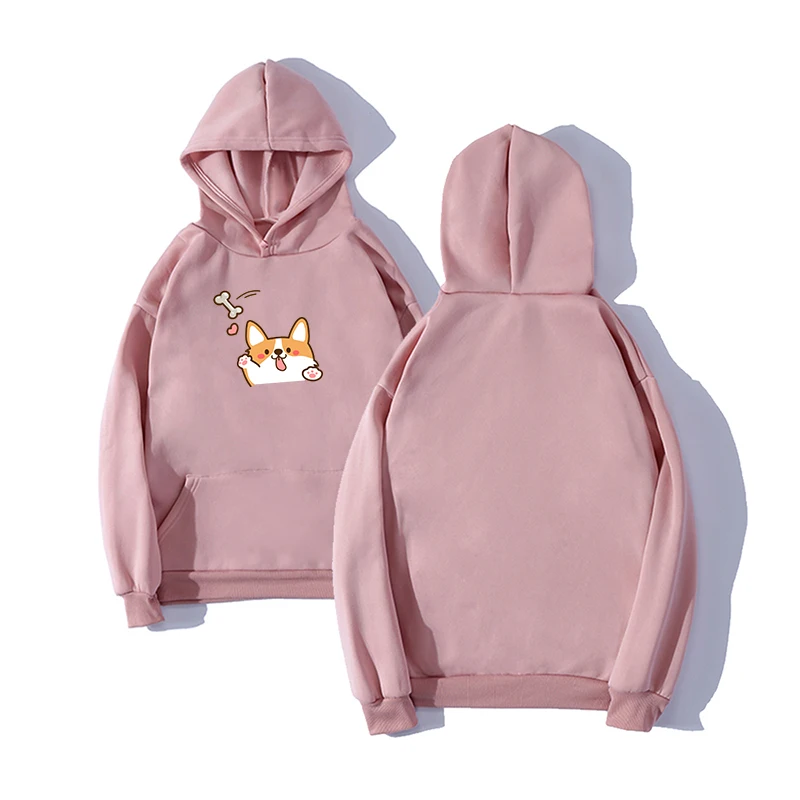 Женские толстовки Kawaii Женский свитшот пуловер топы осенние с капюшоном и