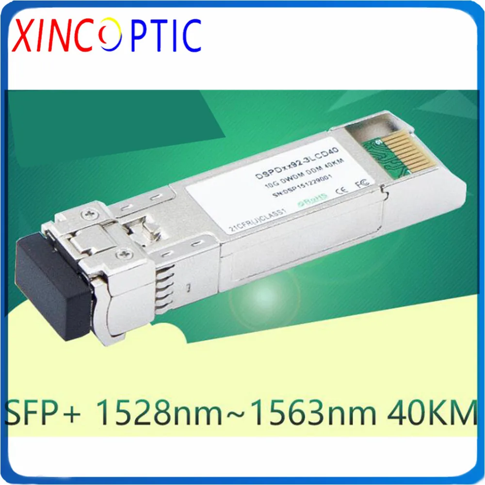 10-дневное SFP + DWDM оптический трансивер 80 км 10GBASE-DWDM (100-ггц ITU grid) 1528 77 нм ~ 1563 86 80км
