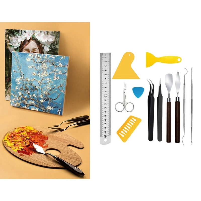 

12Pcs Craft Vinyl Weeding Tools Set Basic Vinyl Tool for Cricut Cameos Lettering