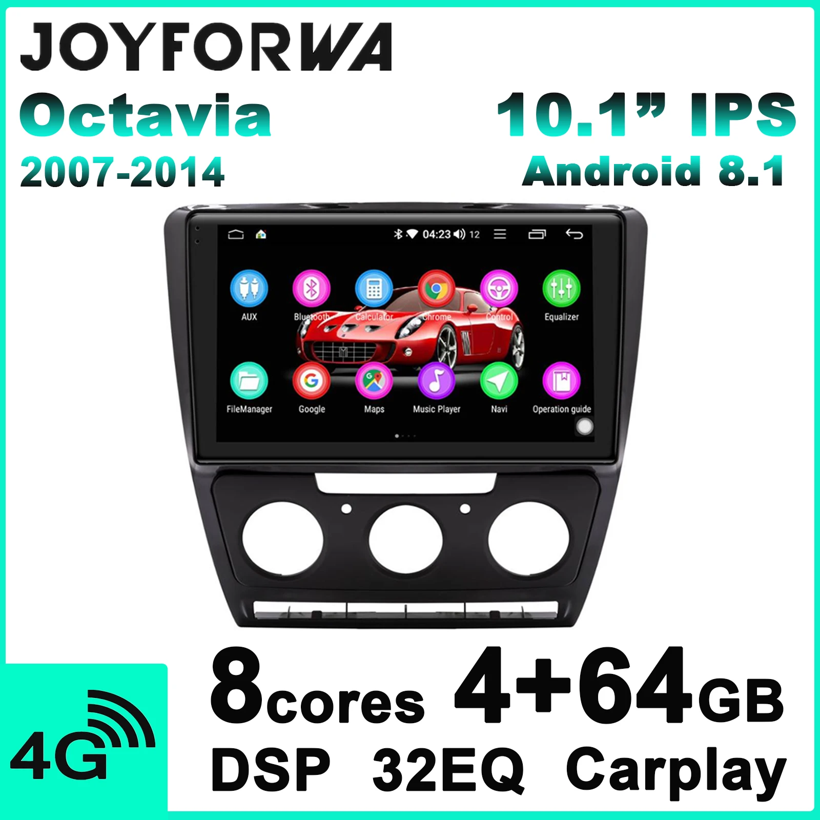 Автомобильная магнитола на Android 10 1 дюйма стерео головное устройство Авторадио