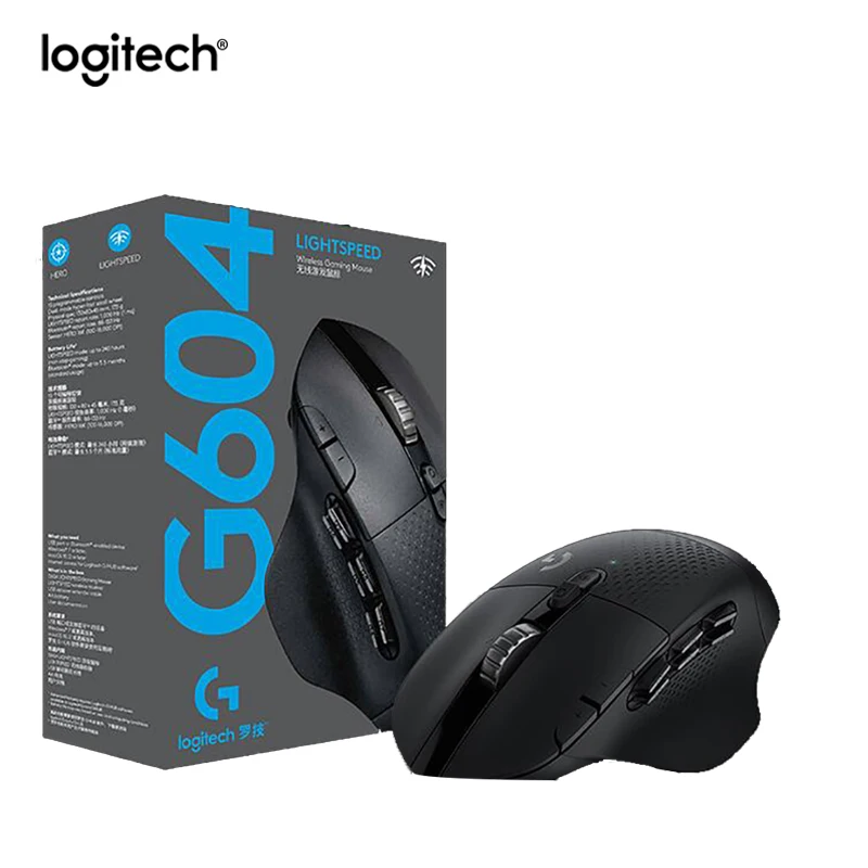 Беспроводная игровая мышь logitech G604 Lightspeed 16000 dpi Hero 16K sensor MP подходит для геймеров
