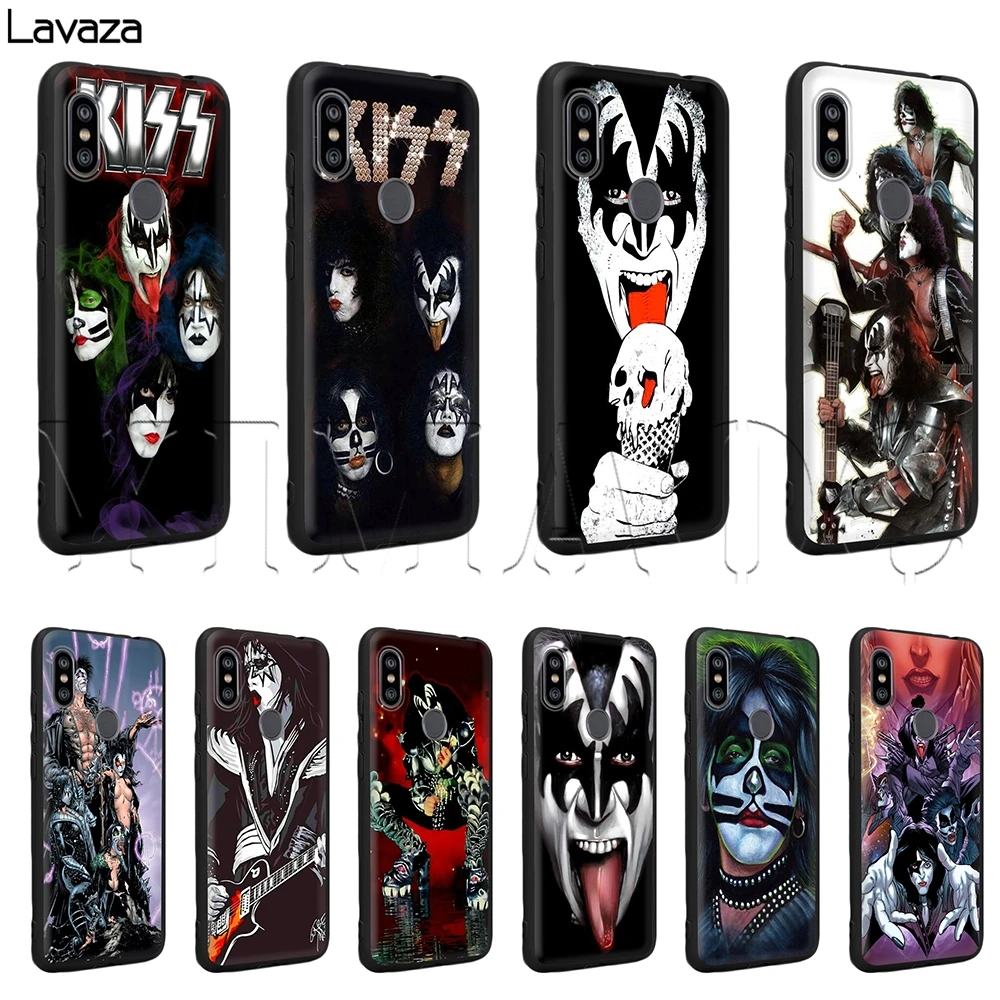 Чехол Kiss рок группы для Xiaomi Redmi Poco X2 MI Note 8 8A 9 9s 9T 10 CC9 CC9E A3 7A K20 K30 Lite Pro Max|Бамперы| |