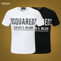 new dsquared2 mens womens printed lettersround neck short sleeve street hip hop pure cotton tee t shirt 8002