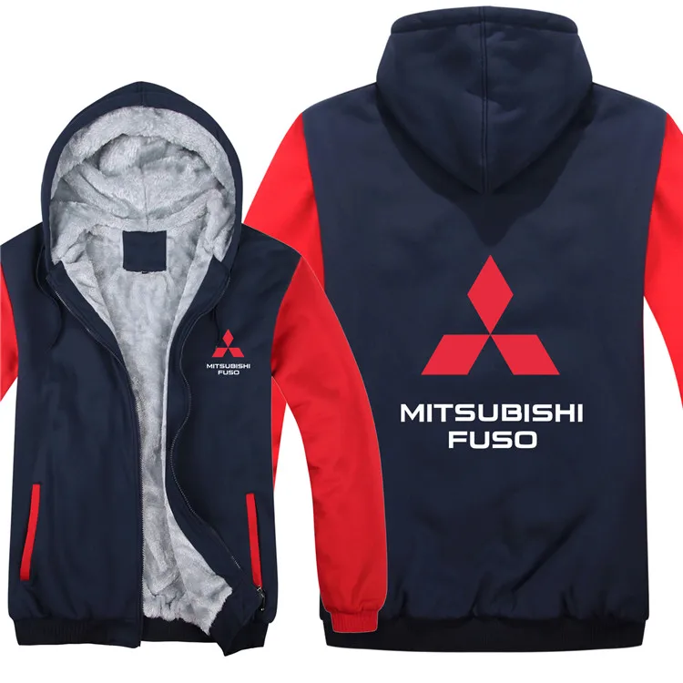 Грузовик Mitsubishi Fuso толстовки куртка зимний мужской пуловер Мужское Пальто Повседневное шерстяное лайнер флис Mitsubishi Fuso толстовки - Цвет: as picture