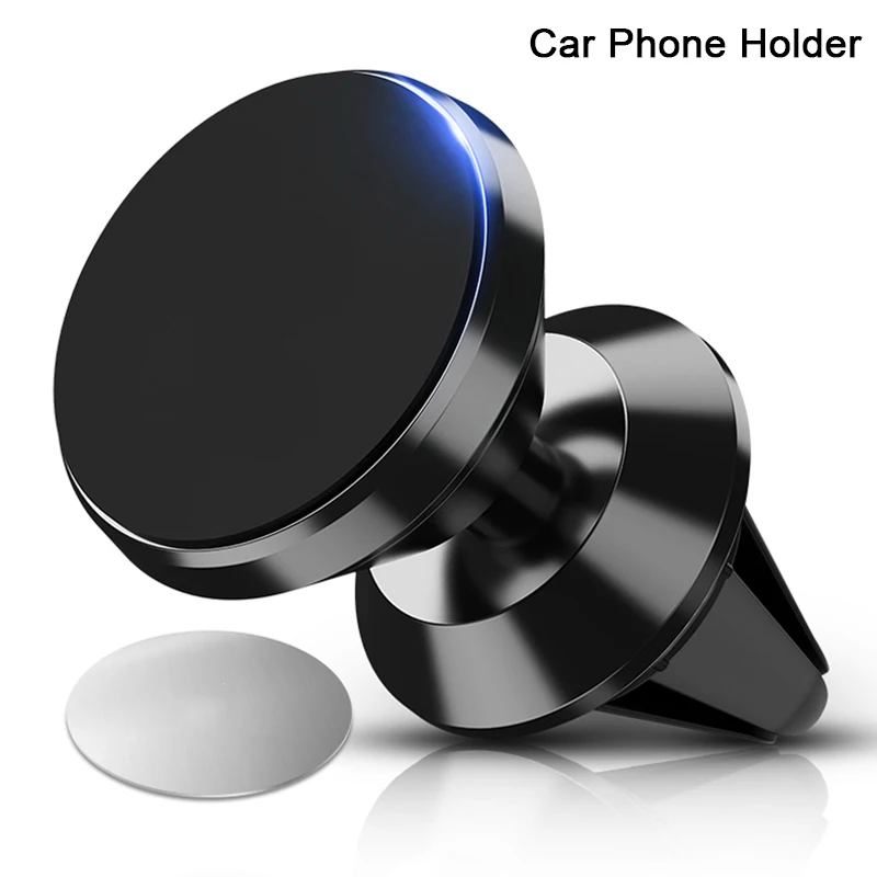 

360 Rotable Air Vent Magnetic Holder For Mobile Phone In Car GPS Navigation Universal Bracket Stand Magnet Car Phone Holder