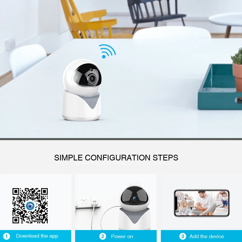 Беспроводная IP-камера видеонаблюдения с функцией Wifi | Безопасность и защита