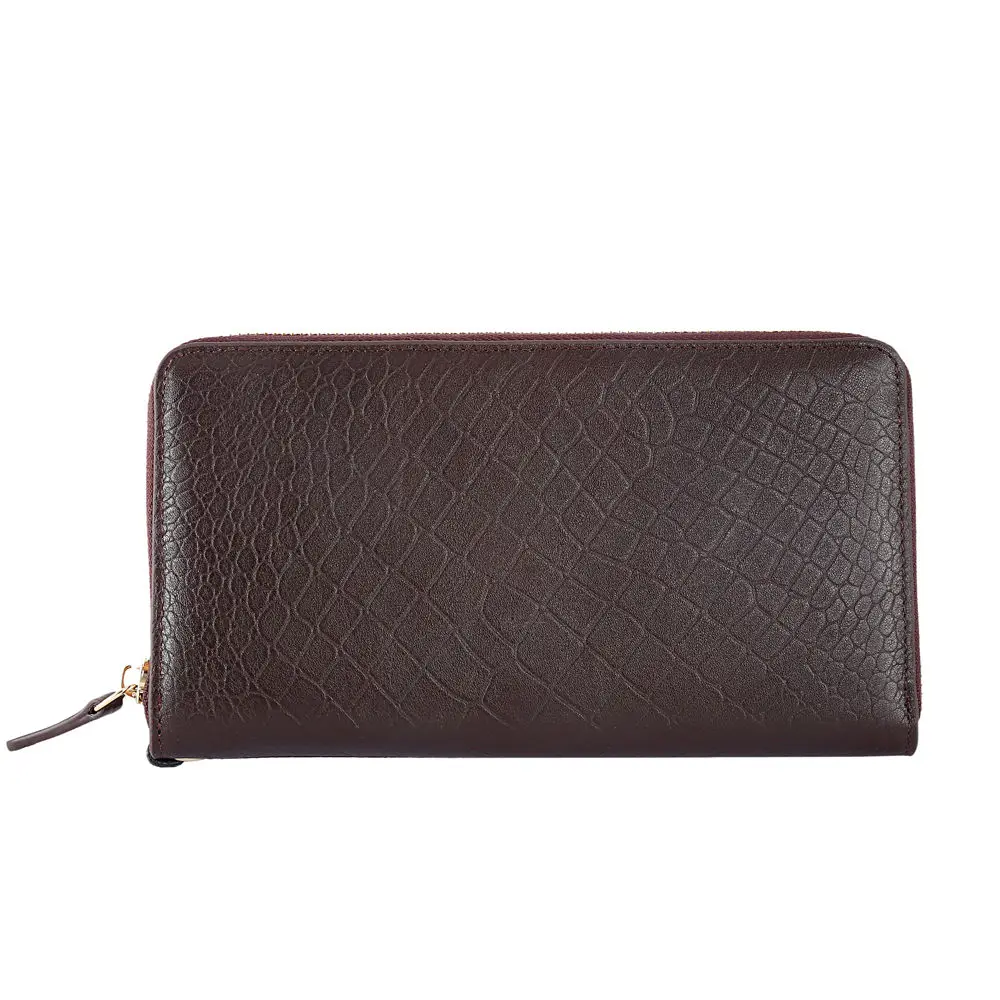 fashion men bag genuine leather handbag long zipper male business clutch bags free global shipping