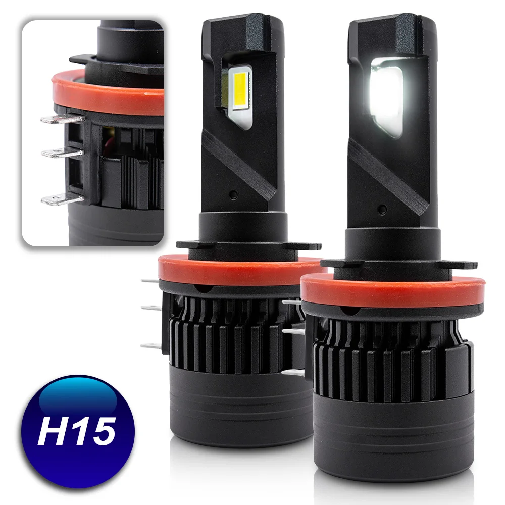 

2pc H15 LED Headlight kit Bulb 6000K High /Low Beam For Benz CLA-Class GLK200 GLK 260 GLK300 PGJ23t-1 64176 Headlamp