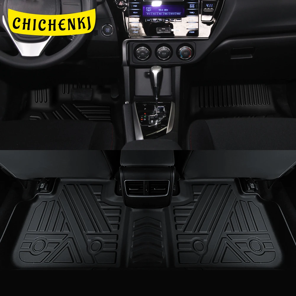 

For Toyota Corolla E160 E170 E180 2012-2018 Car Floor Mats All-Weather TPE Foot Mats Odorless Pad Tray Mat Interior Accessories