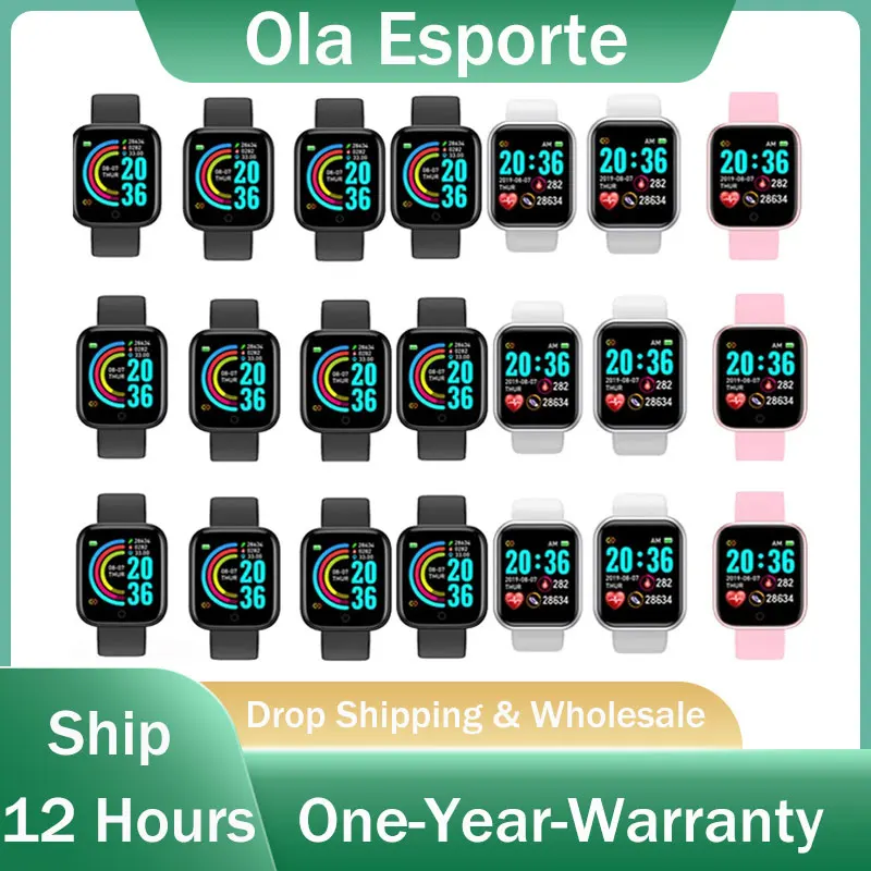 

2021 D20 Smart Watch Y68 Smart Watch Y68PRO D20PLUS Put Photo Music Control Men Women waterproof Fitness Tracker Y68 Sport Watch