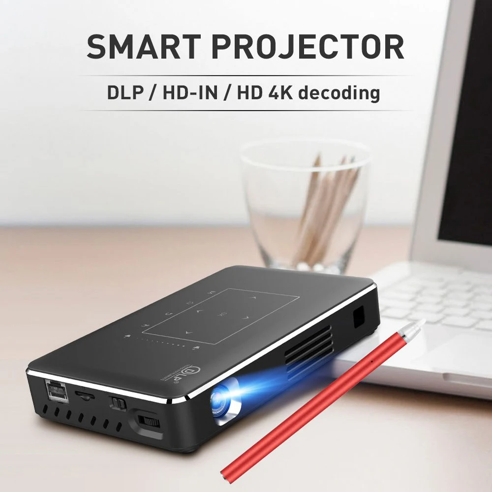 Мини-проектор IMK96 + DLP на Android 6 0 2 Гб ОЗУ 16 ГБ/32 ПЗУ 4G/Φ Wi-Fi LAN 10/100 Bluetooth 4 ИК-проектор с
