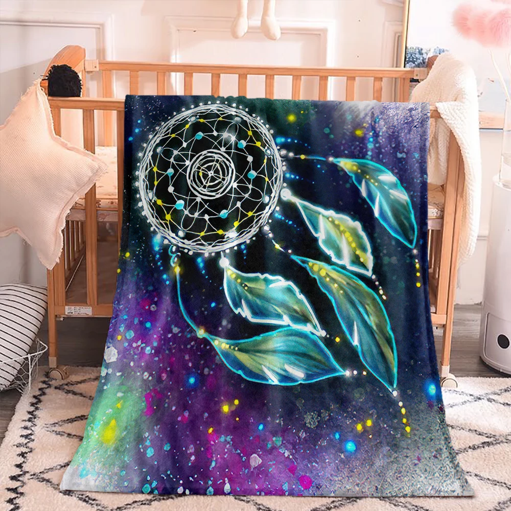 

Soft Warm Dream catcher Blanket Flannel Plush Throw Blankets On Sofa Bed Travel Light Thin Bedspread