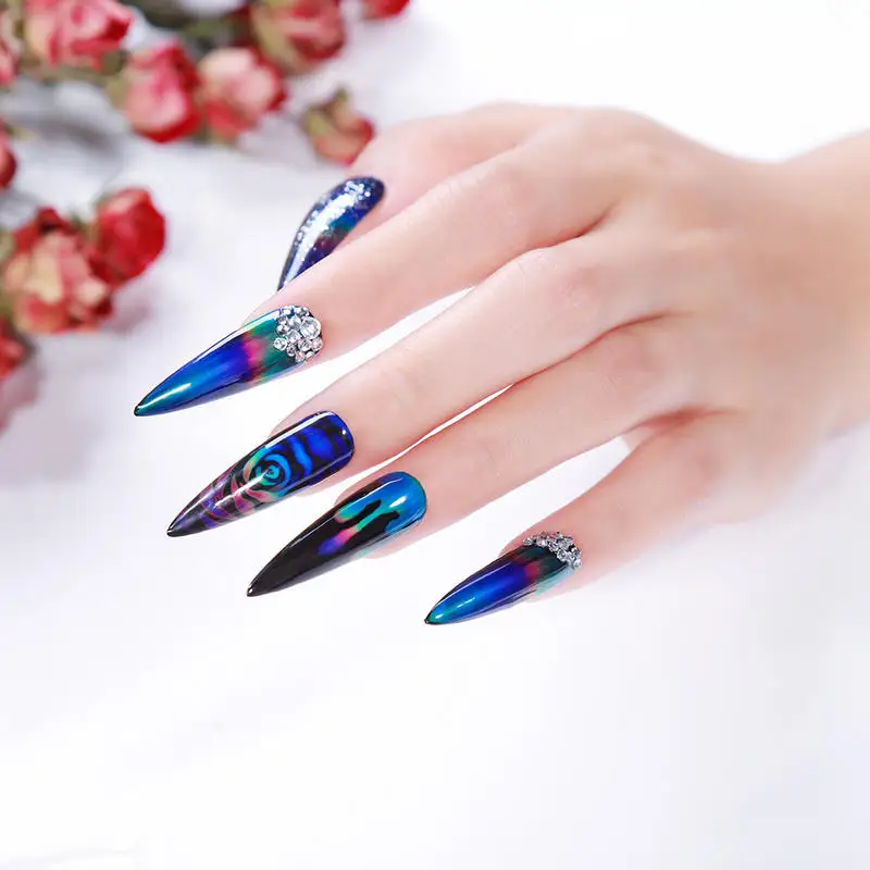 Thermochromic жидкокристаллический настроение Цвет 2 мл Фул менять УФ гель лак для