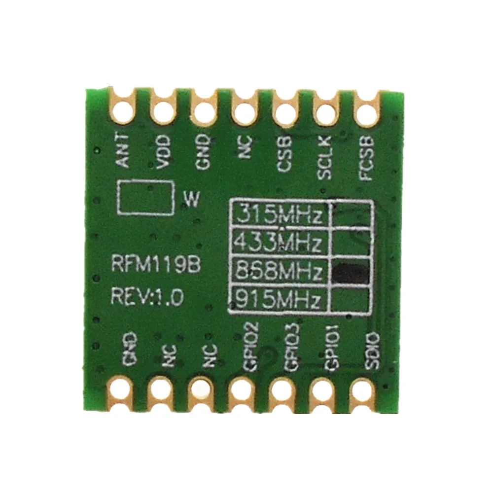RFM119B Sub 1G модуль передатчика + 20dBm Высокая мощность 127 до 1020 МГц Частота OOK (G) FSK