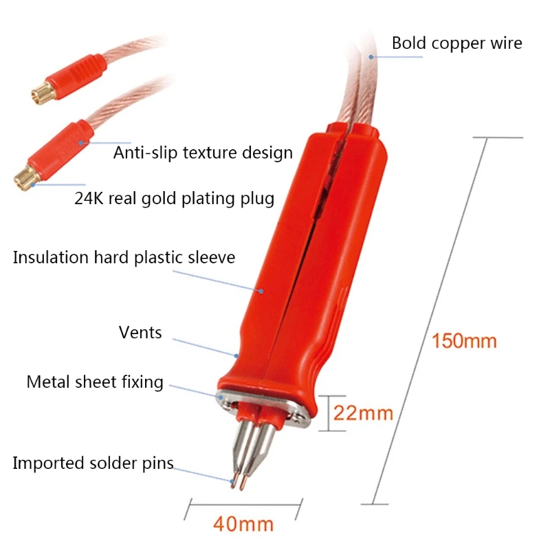 

50LA Welding Pen Handle For Battery DIY Pulse Welding Pen Spot Welder Machine HB-70B